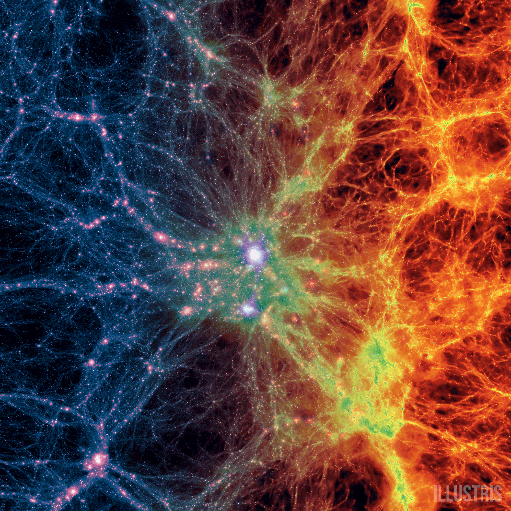 Illustris Gas Density